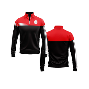 Léger entraînement quart Zip hommes femmes jeunesse vêtements de sport séchage rapide équipe pull - Product Image 1