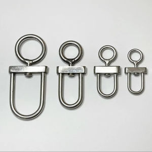 La fauconnerie en acier inoxydable en forme de D de qualité supérieure pivote de haute qualité, durable et fiable pour l'équipement de chasse et de pêche - Product Image 1