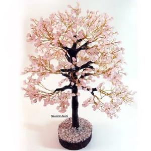 Gros Quartz Rose Feng Shui Gemstone Tree | Guérison Cristal Bonsaï Décoration | Figurine d'énergie à la main - Product Image 2