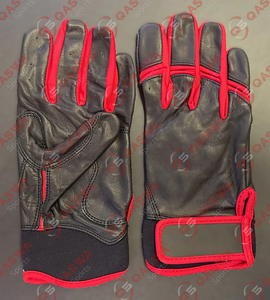 Guantes de Bateo de Béisbol de Primera Calidad, Personalizados, de Color Blanco, con Puño Corto, Dedos Completos y Agarre Antideslizante - Product Image 4