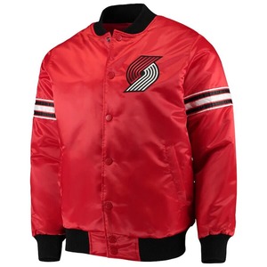 Chaqueta de satén bordada para jóvenes y adultos Estilo de béisbol Totalmente personalizable para equipos Clubes y promociones - Product Image 1