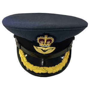 Color azul marino tela transpirable de buena calidad producto premium más nuevo hecho a medida gorras de oficial por CAVALRY SKT COMPANY - Product Image 1