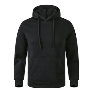 Men's Women's Casual Solid <b>Black</b> White Hoodie Sports Fleece Sweatshirt Breathable Knitted <b>Fabric</b> Hooded Plus Size for Spring - Product Image 1