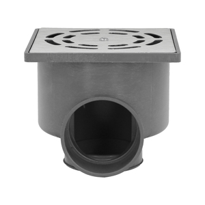 Sifone di scarico in acciaio inox V-H 104x104 / 50mm - Product Image 5