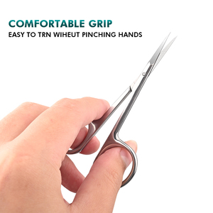 Ciseaux de manucure professionnels en acier inoxydable de haute qualité ciseaux à ongles russes incurvés outils de soin des ongles essentiels - Product Image 4