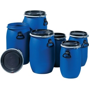 Bidón de Polietileno de 60L con 2 Asas de Transporte, Abertura de Llenado de 330mm, Azul-GRAF - Product Image 1