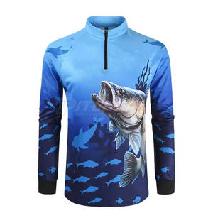 เสื้อซิป100% โพลีเอสเตอร์ UPF 50ผ้าโพลีเอสเตอร์ระบายอากาศน้ำหนักเบาเหมาะสำหรับสวมใส่กีฬากลางแจ้งแบบลำลอง - Product Image 1