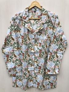 Pyjama en coton fleuri fait main, ensemble de pyjama en coton imprimé à la main, tenue de nuit indienne florale en coton - Product Image 3