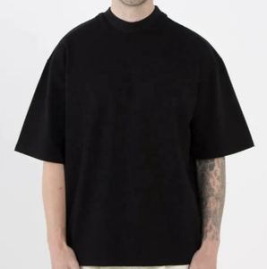 เสื้อยืดคอกลมแขนสั้นสีพื้นดำขาว ผ้าเจอร์ซีย์คอตตอน 100% รุ่นใหม่ปี 2026 รับสกรีนโลโก้ ราคาถูก เสื้อยืดเปล่า - Product Image 4