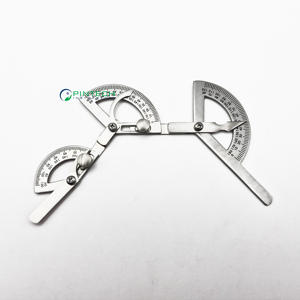 Goniomètre de poche OEM en acier inoxydable Outil de mesure des articulations manuel 18cm Vente en gros directe d'usine pour les hôpitaux et les cliniques - Product Image 1