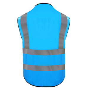 Gilet de sécurité réfléchissant haute visibilité Gilet de travail avec poches utilitaires à fermeture éclair pour les arpenteurs, sécurité des travailleurs de la construction - Product Image 4