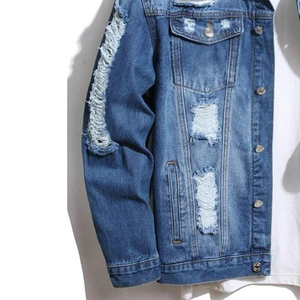 Ventes en gros de vestes en jean pour hommes Vestes en jean pour hommes les plus vendues Dernier style Vestes en jean pour hommes - Product Image 6