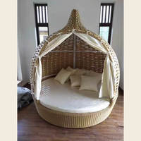 Cage à oiseaux en rotin canapé-lit canapé d'extérieur lit de jour Cage Style oeuf loisirs chaise Style moderne extérieur cage à oiseaux canapé