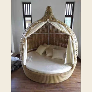 Cage à oiseaux en rotin canapé-lit canapé d'extérieur lit de jour Cage Style oeuf loisirs chaise Style moderne extérieur cage à oiseaux canapé - Product Image 3