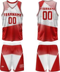 Camisetas de baloncesto personalizadas para hombres y niños, camisetas de baloncesto para jóvenes, camiseta de uniforme de baloncesto en blanco transpirable de secado rápido de malla impresa, chaleco - Product Image 2