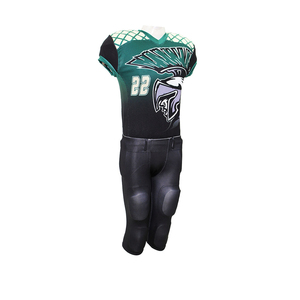 Ensembles d'uniformes de football américain en polyester, vêtements de sport avec design personnalisé, manches courtes, respirants, séchage rapide - Product Image 6