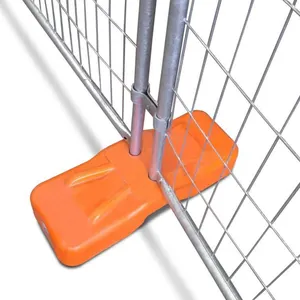 plastic portable fence feet/temporary fence base/removable fence stands