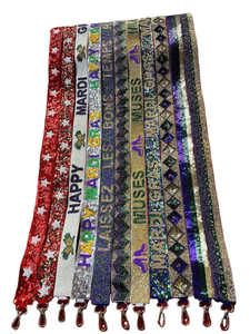 Ceinture pour femme en perles de rocaille brodées à la main, style Mardi Gras, fabriquée en Inde, tendance Mardi Gras - Product Image 6