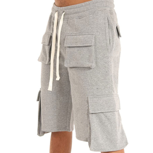 Meilleure qualité hommes décontracté Cargo Shorts 100% coton coupe ample poche latérale solide motif non tissé méthode de tissage en toile - Product Image 2