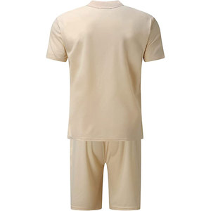 ชุดเสื้อโปโลแขนสั้นสำหรับผู้ชายชุดสตรีทแวร์เสื้อโปโลแขนสั้นและกางเกงขาสั้นแบบสั่งทำสำหรับผู้ชายฤดูร้อน - Product Image 5