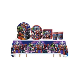 Marvel Avengers Party Supplies and Decorations for Superhero Birthday Party, Serves