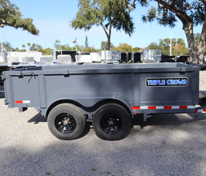 Hot Selling 2026 6 x 12 FT Heavy Duty Lowrider Hydraulic Dump Trailer 9,990 GVWR Utility Trailer for Gravel, Debris & Equipment - Product Image 1
