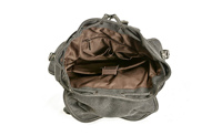 Mochila Deportiva Vintage de Lona Encerada Geométrica, Hecha a Mano, con Cierre de Cordón de Cuero Genuino, para Senderismo, con Correa de Hombro Arqueada