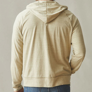 Full Zip Hoodie for Men Organic Cotton Sweatshirt With Hooded Fleece Men's Hoodies Custom Zipper Hoodies - Product Image 6