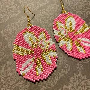 Boucles d'oreilles brodées à la main de haute qualité pour femmes nouveau design perlé meilleur prix - Product Image 1