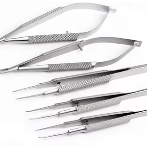 Ensemble d'instruments chirurgicaux ophtalmiques 4 pièces Manuel 12cm 14cm 16cm Kit de chirurgie oculaire en acier inoxydable avec ciseaux et pinces - Product Image 1