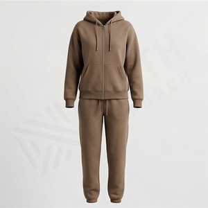 Unique Design Stylish Professional Quality Casual Tracksuit New Arrival Low MOQ Women Two Piece Zipper Hood Set Premium <b>Apparel</b> - Product Image 1