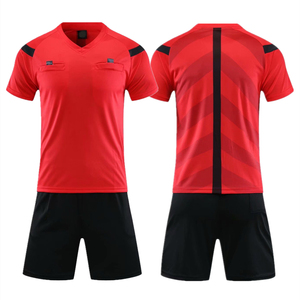 Ensemble de maillots de football pour hommes de qualité supérieure, manches courtes, col en V, évacuation de l'humidité, respirant, séchage rapide, 100% polyester, uniforme - Product Image 3