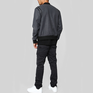 Custom Baseball Varsity <b>Jacket</b> Chenille Embroidery PU <b>Leather</b> Wool <b>Long</b> Length Cotton Filled Printed Letterman <b>Jacket</b> - Product Image 4