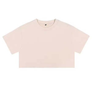 Camisetas Cortas de Algodón 100%, Ligeras, Transpirables, Estilo Urbano, con Logotipo Personalizado, Calidad Premium, para Mujer - Product Image 5