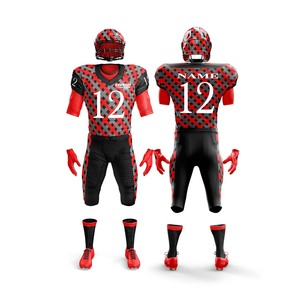 Conjunto de Fútbol Americano Personalizable de Alta Calidad 2024, Camisetas y Pantalones XL Elegantes, Transpirables, Antibacterianos, Sublimados, Tallas Grandes - Product Image 1