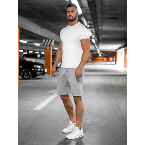 Pantalones cortos deportivos de algodón para hombre, de talle alto, con diseño liso, ajuste casual, perfectos para personalizar con marca y pedidos al por mayor. - Product Image 5