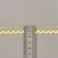 Bande élastique en fil de verre de 1,5 cm à une rangée, motif picot couronne, pour lingerie féminine et décorations de poupées DIY
