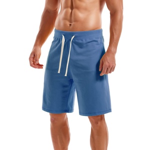 2025 pantalones cortos de lana de algodón 100% lisos para hombre, pantalones cortos de moda esenciales para hombre con cintura elástica hechos en Pakistán - Product Image 1