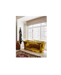 Antique style handcrafted freestanding brass bath tub for luxury vintage bathroom interior design inspiration ideas - Product Image 3