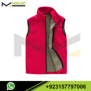 Gilet en molleton pour hommes, veste sans manches à fermeture éclair, gilet chaud, doux, décontracté, à la mode, gilets d'extérieur élégants - Product Image 5