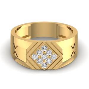 Anillo de Plata de Ley 925 de Hip Hop personalizable para hombre, corte redondo, moissanita, Diamante helado, anillo de claridad VVS mejorado para hombre - Product Image 2