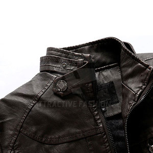 <b>Smart</b> Men Leather <b>Jacket</b> With Durable Outdoor Pattern For Stylish Winter <b>Jacket</b> Everyday Wear - Product Image 3