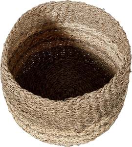 Juego ecológico de alta calidad más vendido de 3 cestas de algas marinas tejidas a mano con rayas horizontales del proveedor de Vietnam - Product Image 2