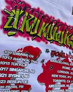 Impreso de gran tamaño en blanco 370 gramos algodón pesado canguro bolsillo pulóver Unisex hombres sudaderas con capucha personalizadas fabricantes - Product Image 4