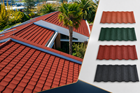 Tuiles de toiture en pierre revêtue de couleur Bond Tiles Design, prix d'usine pour villa et maison