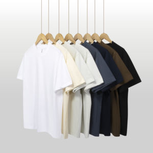 T-shirt noir personnalisé en coton épais, confortable, sans col, tricoté, avec boutons recouverts, coupe classique, impression numérique - Product Image 3