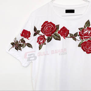 Recién llegado, camisetas 100% de algodón con cuello redondo para hombre, ropa informal holgada de manga corta suave mejorada con bordado y patrón sólido - Product Image 6