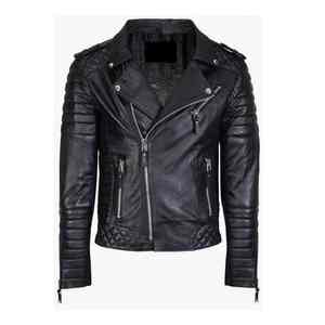 Chaqueta de Cuero de Moda, Chaqueta de Invierno, Estilo Urbano, Piel de Vaca, Cuello Alto, Nuevo Diseño Cortavientos para Hombre - Product Image 2