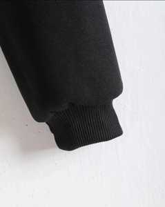 Otoño Invierno mujer bordado polar transpirable 370g sudadera estilo corto capucha cremallera cordón manga larga sólido - Product Image 2