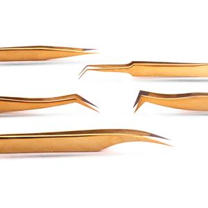 Pince à épiler en acier inoxydable de haute précision pour greffe de cils, pointe en fibre de dauphin, anti-statique, logo personnalisé - Product Image 4